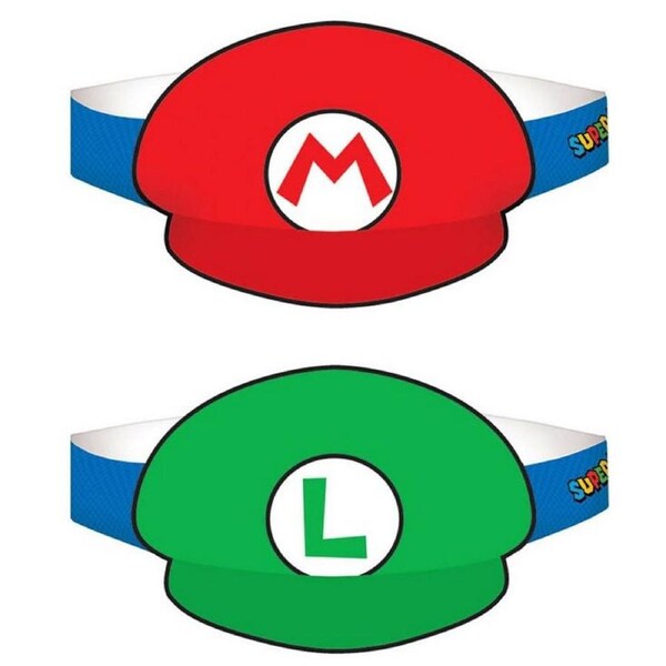 Super Mario Bros. Party Hats (Pack of 8)