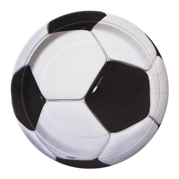 Soccer Ball Small Paper Plates (Pack of 8)