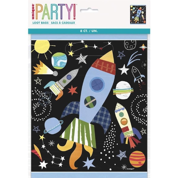Outer Space Lolly/Treat Bags (Pack of 8)