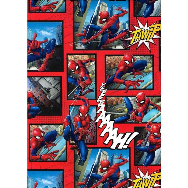 Marvel Spiderman Comic Wrapping Paper (1 Sheet)