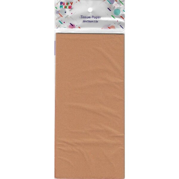 Metallic Rose Gold Tissue Paper (5 Sheets)