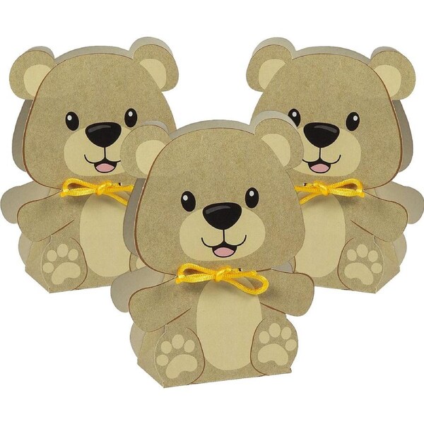 Teddy Bear Lolly/Treat Boxes (Pack of 12)