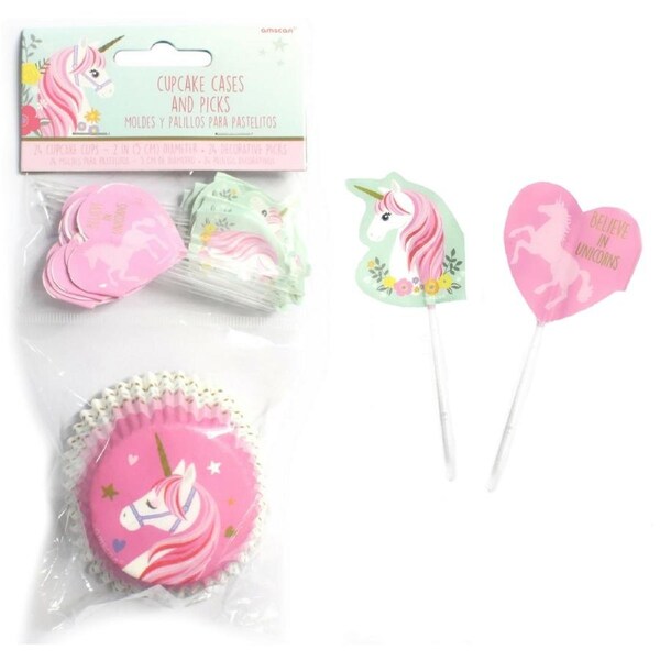 Magical Unicorn Cupcake Decorating Kit (Set of 24)