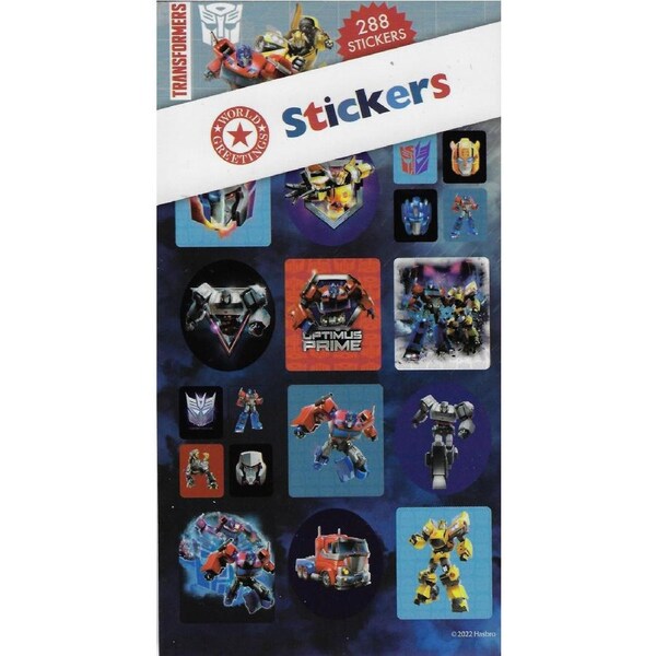 Transformers Sticker Book (12 Sheets)