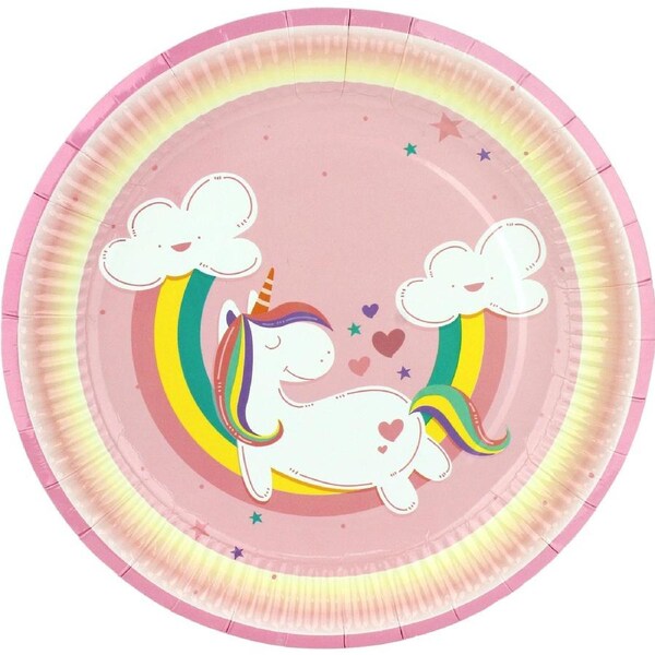 Dreamy Unicorn Large Paper Plates (Pack of 8)