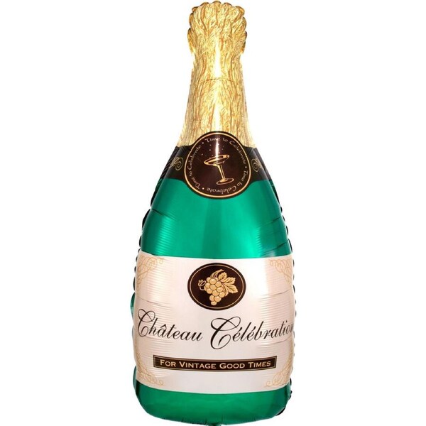 Champagne Bottle Jumbo Helium Balloon 95cm