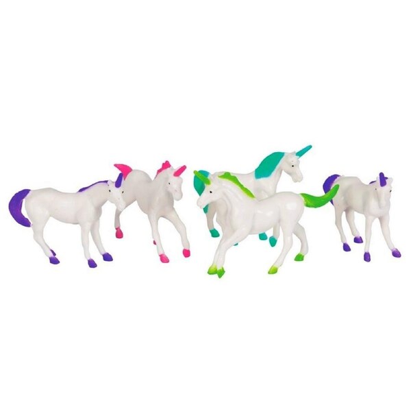 Unicorn Plastic Toys (Pack of 8)