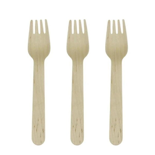 Eco Wooden Forks (Pack of 50)
