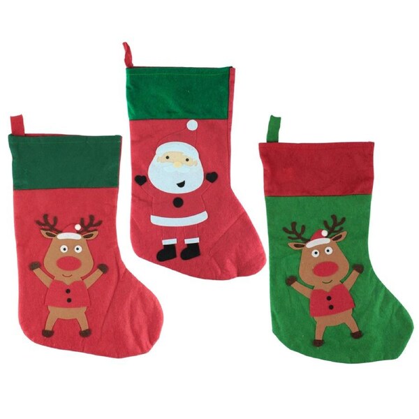 Christmas Character Felt Stocking Assorted