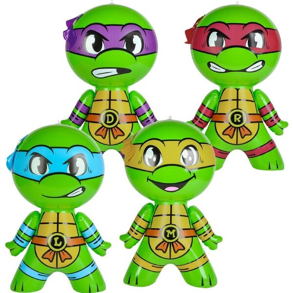 Standing Inflatable Ninja Turtle 51cm Assorted