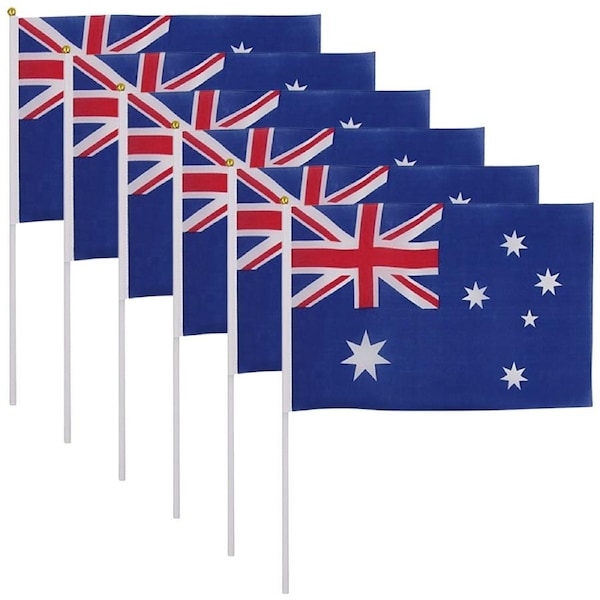 Australian Flags 20cm x 30cm (Pack of 6)