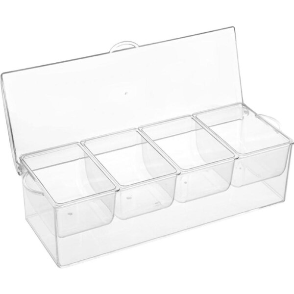 Lemon & Lime Crystal Chilled Serving Box With Flip Lid