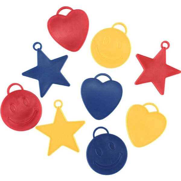 Assorted Balloon Weight Shapes (Pack of 9)