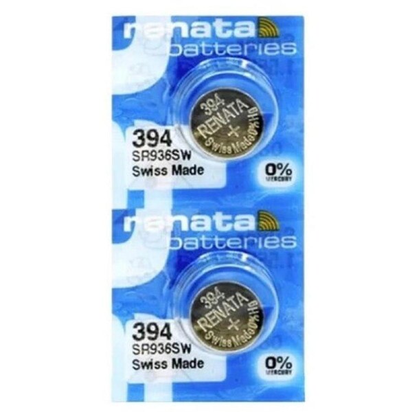 2 Pack - SR45 / 394 Renata Silver Oxide Button Cell Battery - 1.55V High-Capacity Power Source
