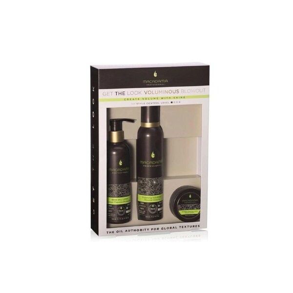 6x Macadamia Professional Voluminous Blowout 3 Piece Pack