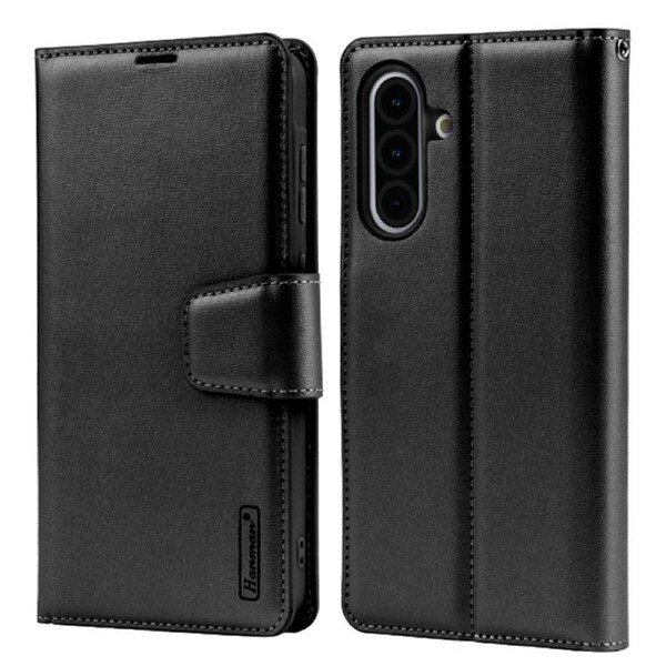 ZUSLAB Galaxy A36 Case Hanman Leather Wallet Card Cover for Samsung (2025) - Black