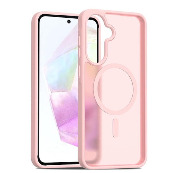 ZUSLAB Galaxy A36 Magnetic Case Slim Hybrid Pro Shockproof Translucent Protective Cover for Samsung (2025) - Pink