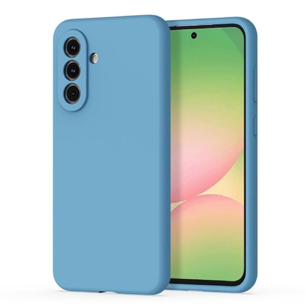 ZUSLAB Galaxy A56 Case Nano Silicone Shockproof Gel Rubber Bumper Protective Cover for Samsung (2025) - Blue