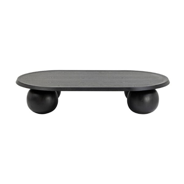 Maxine 140cm Oval Coffee Table Black