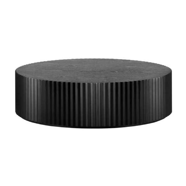 Morse 100cm Round Coffee Table Black
