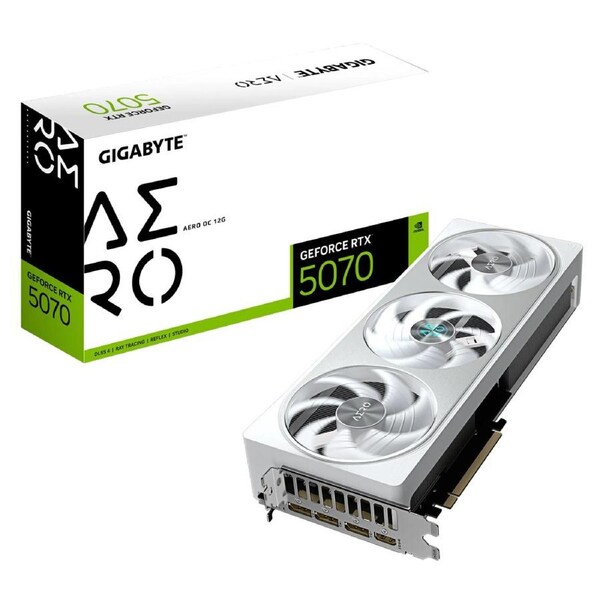 Gigabyte GeForce RTX 5070 AERO OC 12G Graphics Card