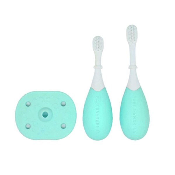 Marcus & Marcus Palm Grasp Toddler Training Toothbrush Blue