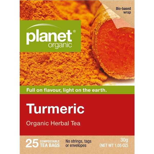 Planet Organic Turmeric Tea 25 Tea Bags