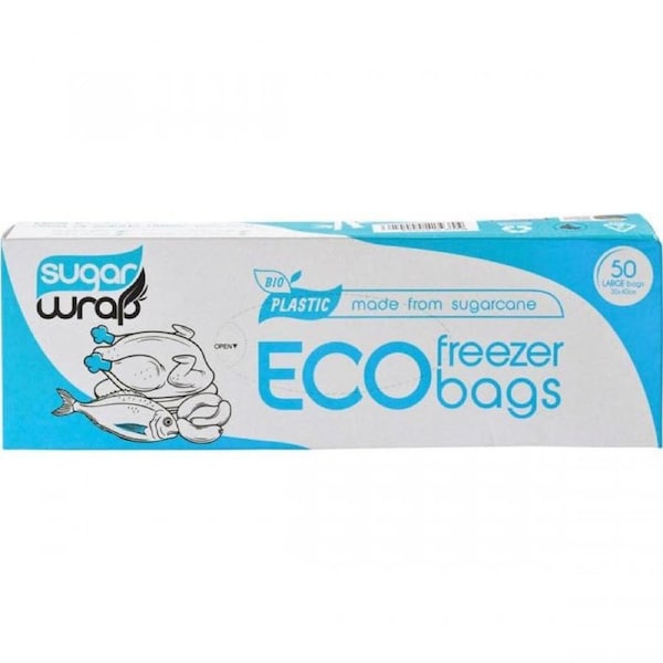 Sugarwrap Eco Freezer Bags Large 50 Pack