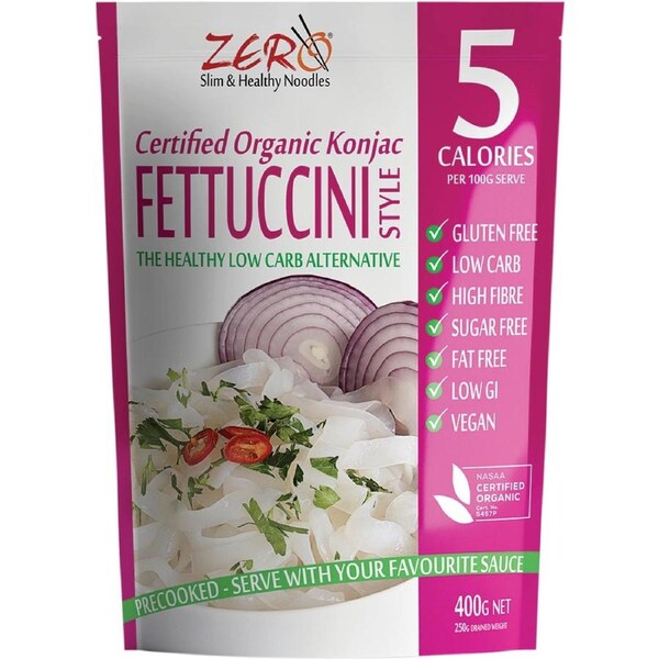 Zero Slim & Healthy Konjac Noodles Fettuccine Style 400g