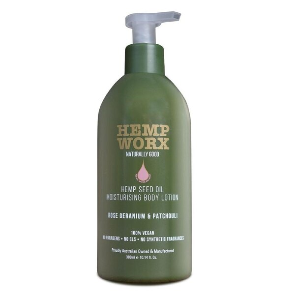 Hemp Worx Rose Geranium & Patchouli Body Lotion 300ml