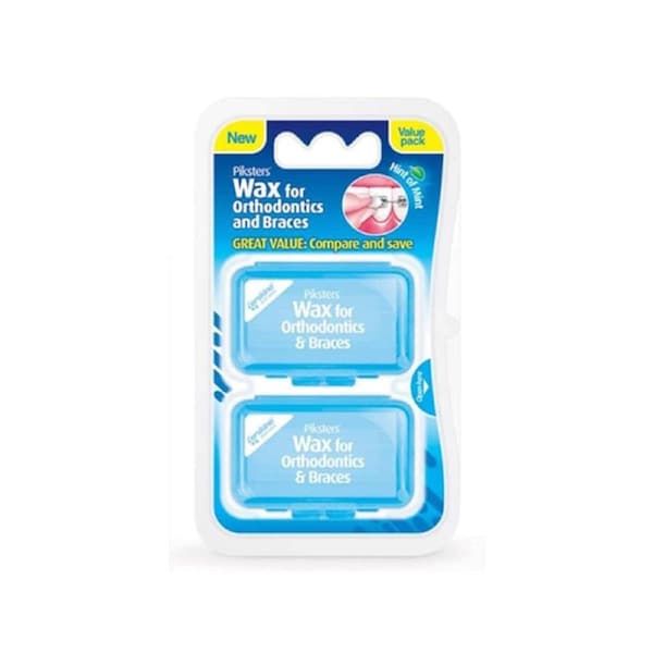 Piksters Wax for Orthodontics & Braces Mint Twin Pack