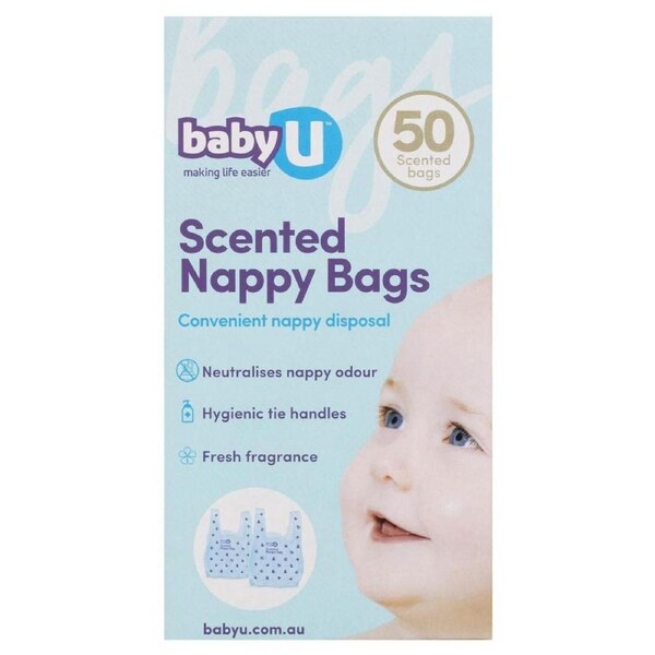 Baby U Scented Nappy Bags 50 Pack