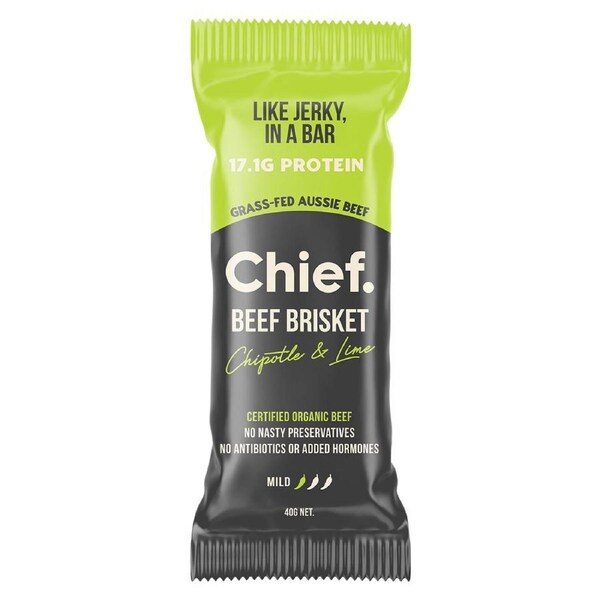 Chief Chipotle & Lime Beef Bars 40g