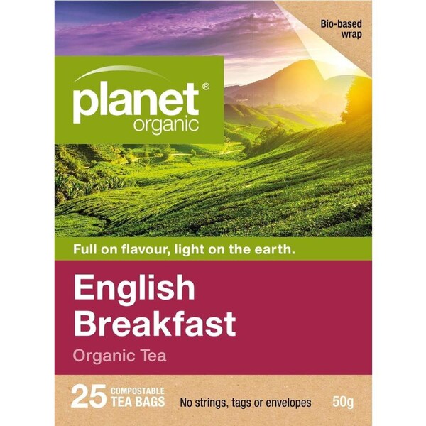 Planet Organic English Breakfast 25 Tea Bags