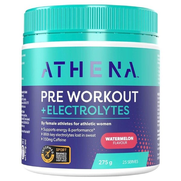 Athena Preworkout + Electryolytes + Caffeine Watermelon 275g