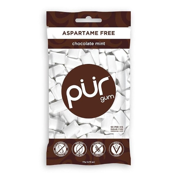 PUR Chocolate Mint Gum Bags 77g