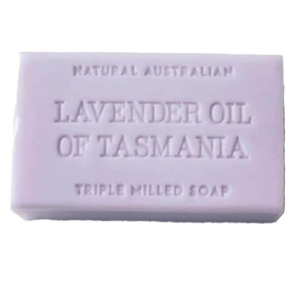Natural Australian Triple Milled Lavender Oil of Tasmania Soap 8 x 200g