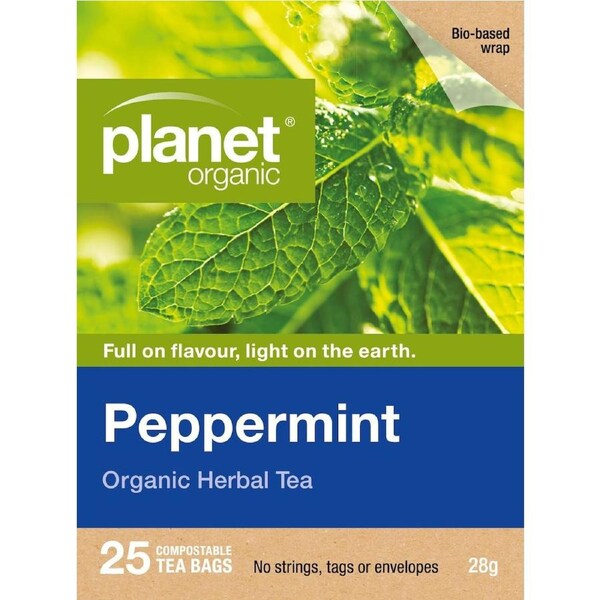 Planet Organic Peppermint Tea 25 Tea Bags