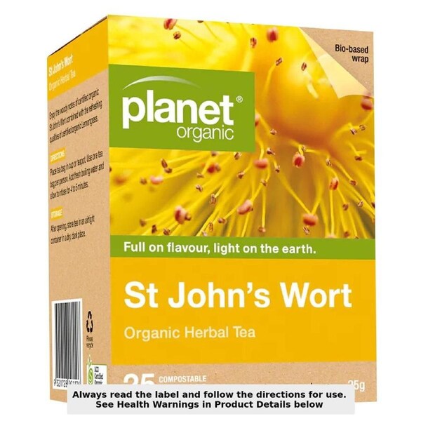 Planet Organic St Johns Wort Herbal Tea 25 Tea Bags