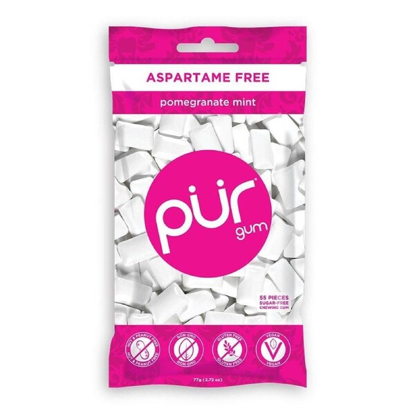 PUR Pomegranate Mint Gum Bag 77g