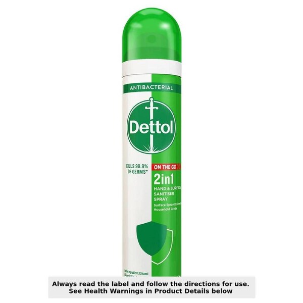Dettol 2 in 1 Hand & Surface Sanitiser Spray 90ml