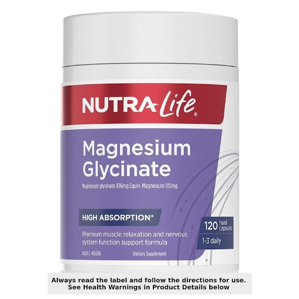 Nutra-Life Magnesium Glycinate 120 Capsules