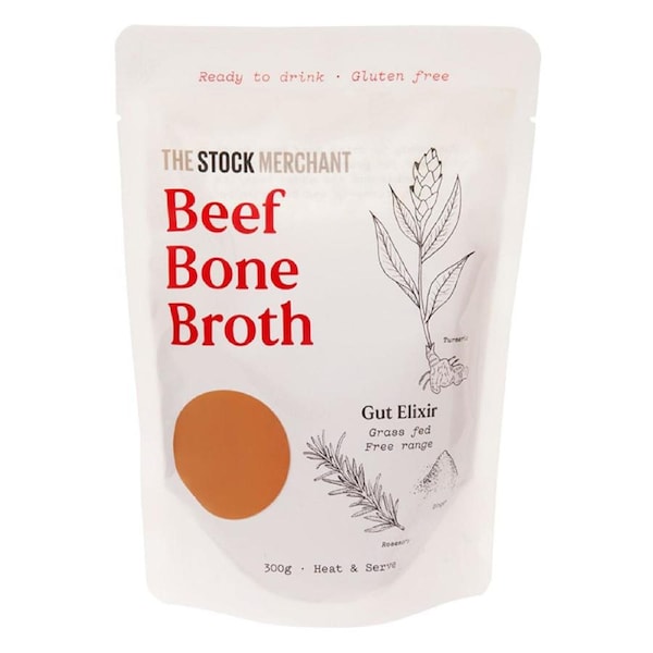 The Stock Merchant Ready To Drink Beef Bone Broth 300g