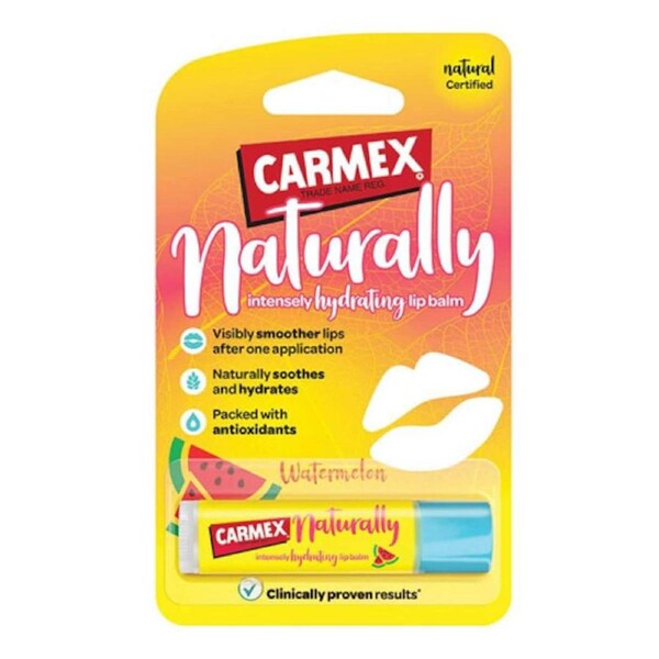 Carmex Naturally Hydrating Watermelon Lip Balm 1 Pack