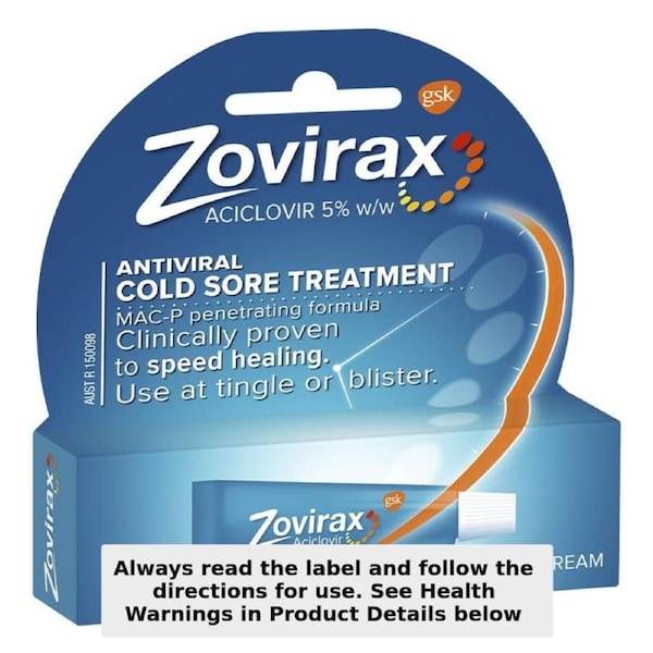 Zovirax Anti-Viral Cold Sore Cream Tube 2g