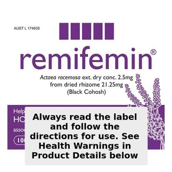 Remifemin Menopause Symptom Relief 100 Tablets