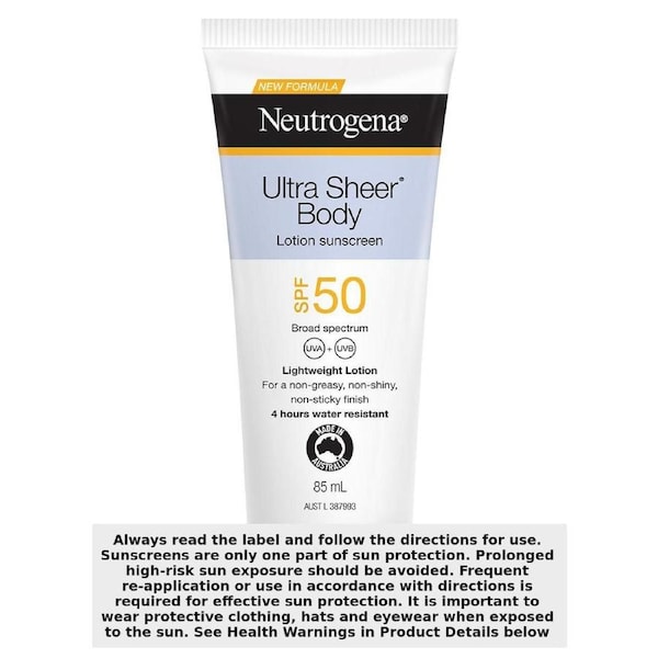 Neutrogena Ultra Sheer Body Lotion Sunscreen SPF50 85ml