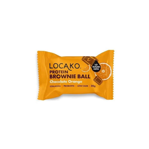 Locako Protein Brownie Balls Choc Orange 30g