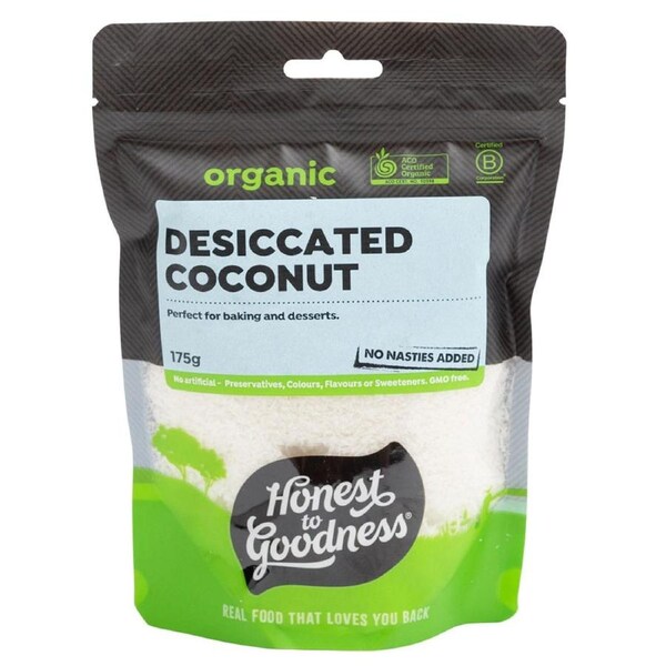 Honest to Goodness Organic Coconut Fine Desiccated 175g