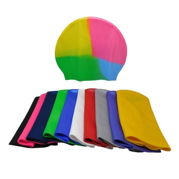 Silicone Swim Cap 1 Pack Assorted Colours